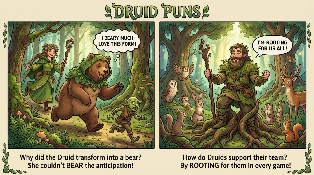 Druid Puns