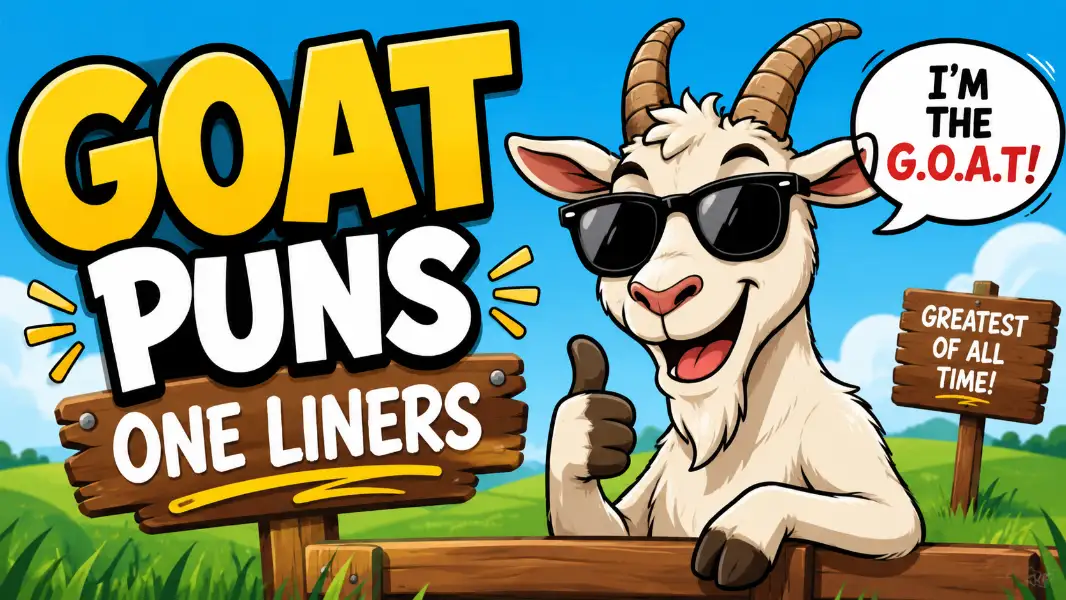 GOAT Puns One Liners
