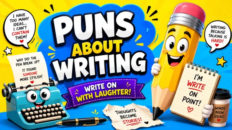 Puns about Writing